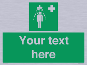 Custom Safety Shower Sign